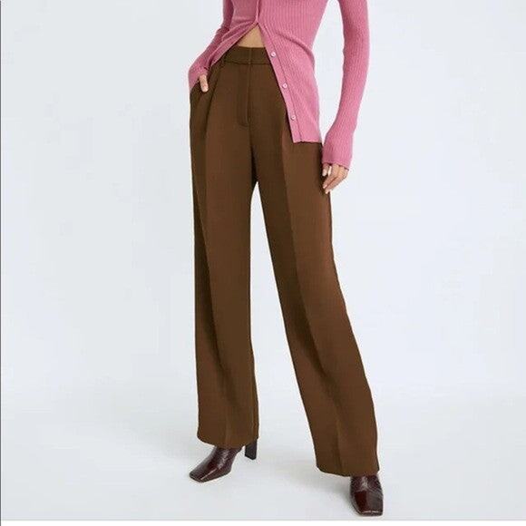 Aritzia Wilfred Effortless Pants Cognac - 0 (XS) - Picture 1 of 7